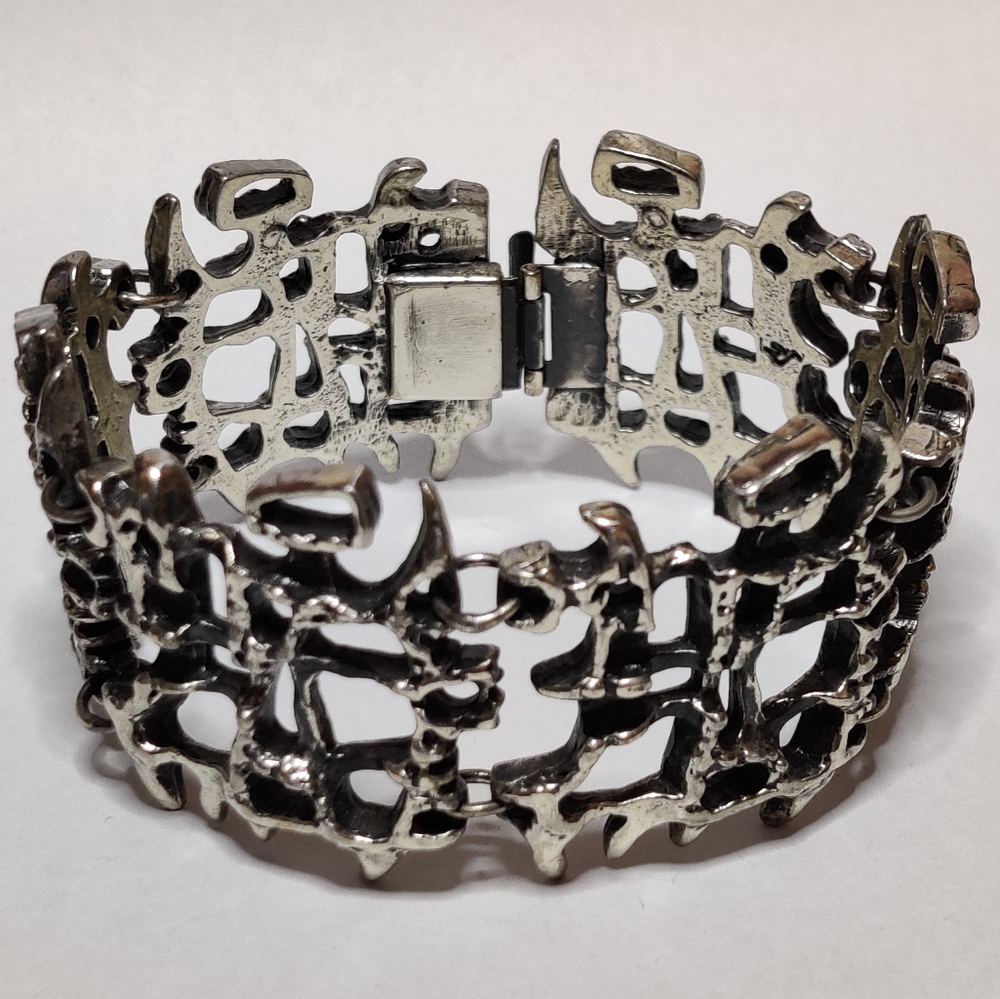Vintage Guy Vidal Modernist Brutalist Bracelet